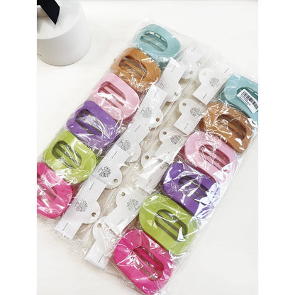 Flat Hair Claw Clip, 6 Colors