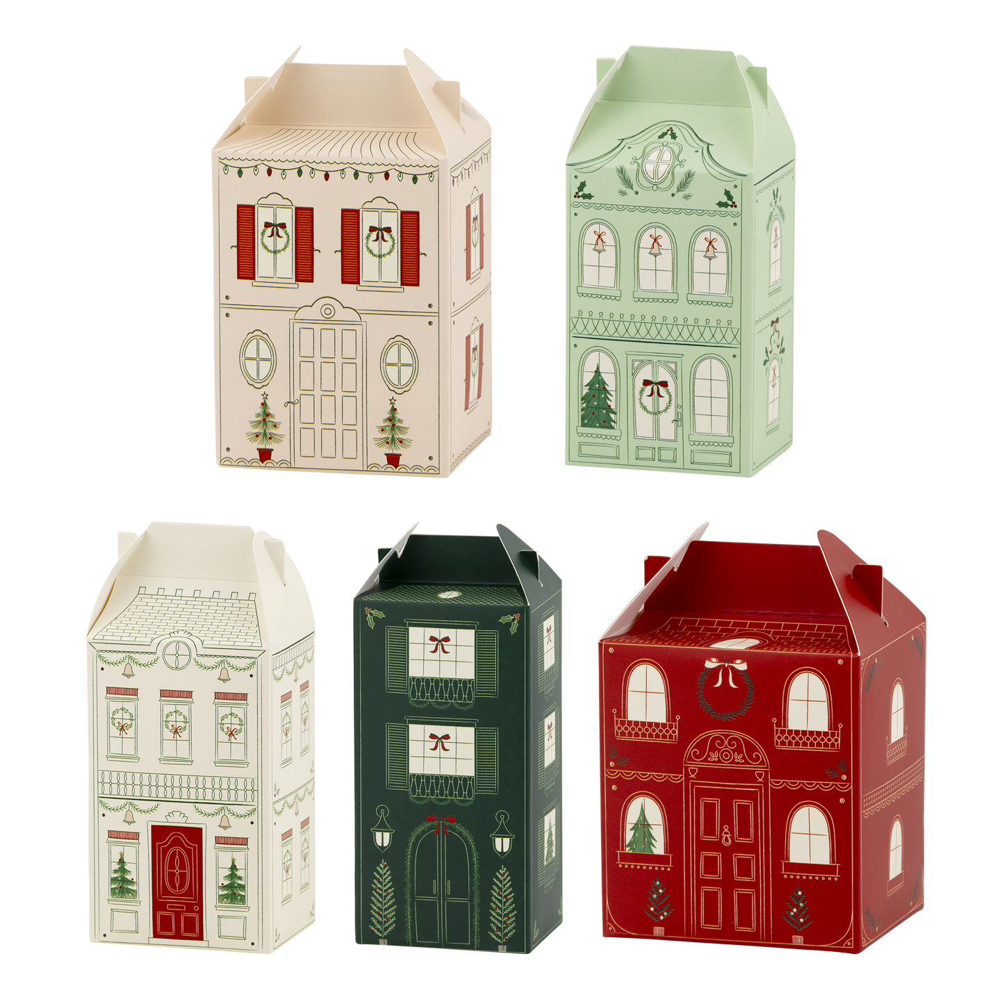 25 Christmas Village Treat Boxes
