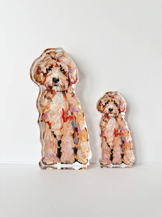 Classic Goldendoodle Acrylic Mini Shelfie
