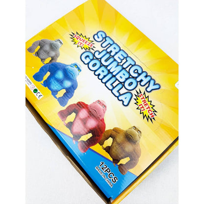 Stretchy Glue-Sand Filled Rubber Gorilla: MIX COLOR / ONE(12)