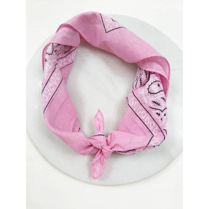 PINK Pasley Pattern Bandanas:
