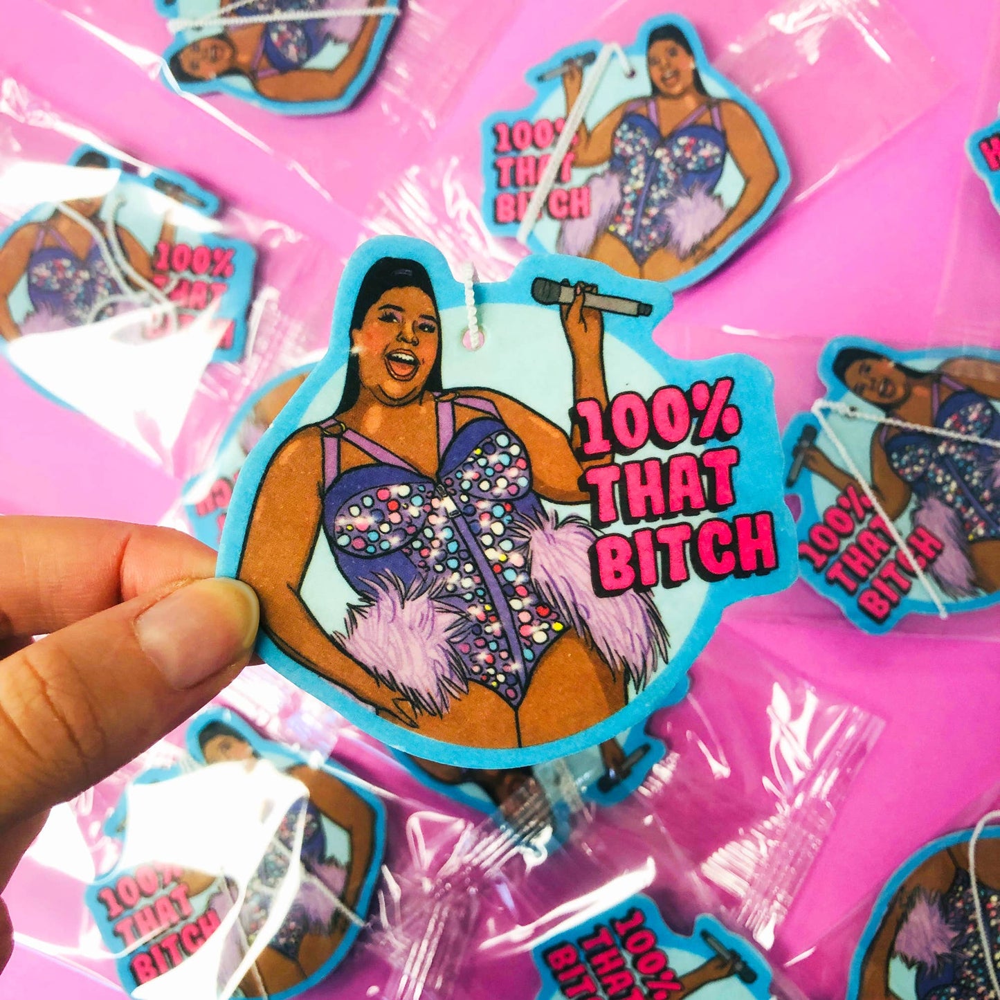 100% That Bitch Lizzo Air Freshener