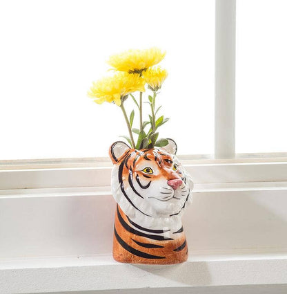 Daschund Wildlife Bud Vase-2"H: