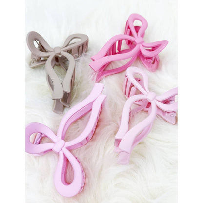 Assorted Pinks Bow Clip