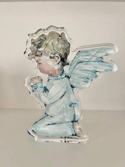 Tiny Wings: Brunette Boy- Acrylic Small Shelfie