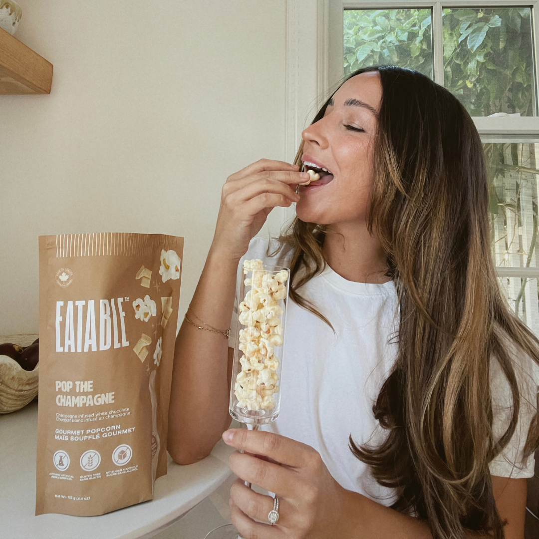 Pop the Champagne - Gourmet  White Chocolate Popcorn