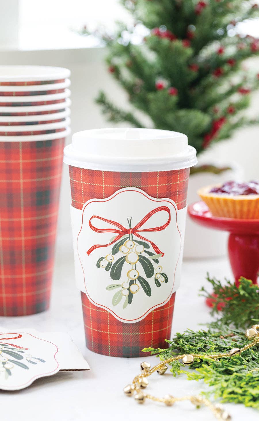 Mistletoe To Go Cups