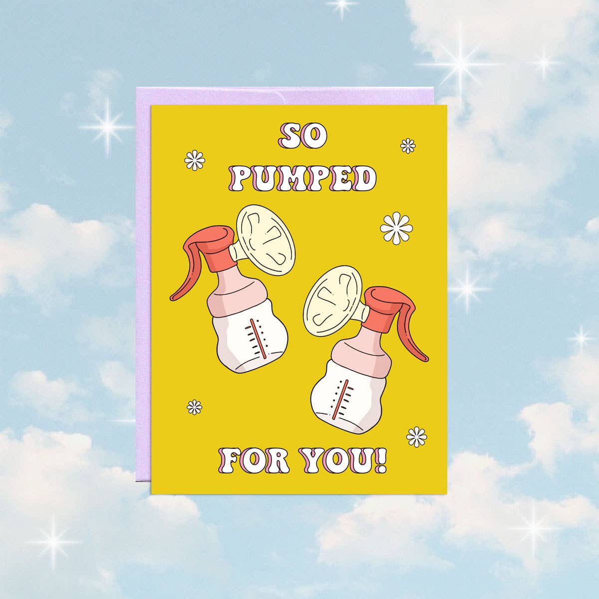 So Pumped For You! | Baby Card