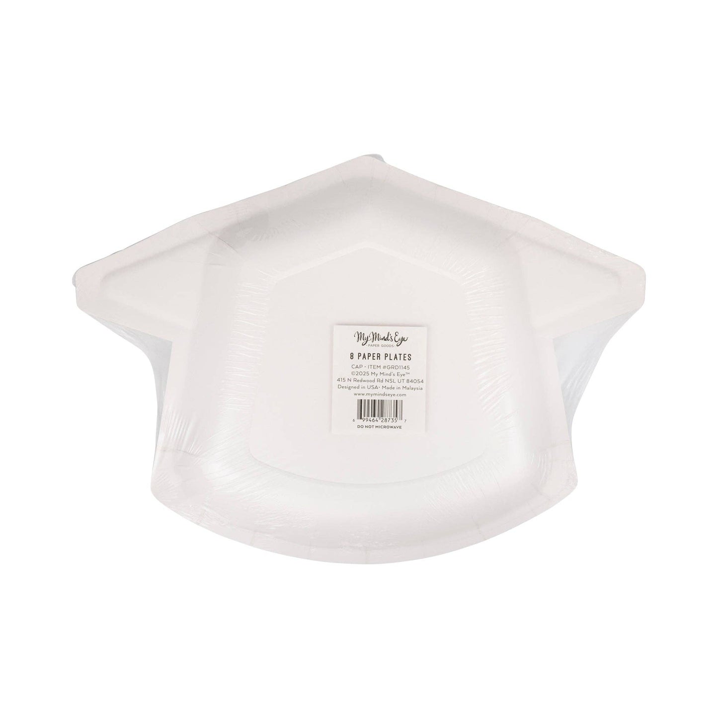 Graduation Cap Plates 8ct