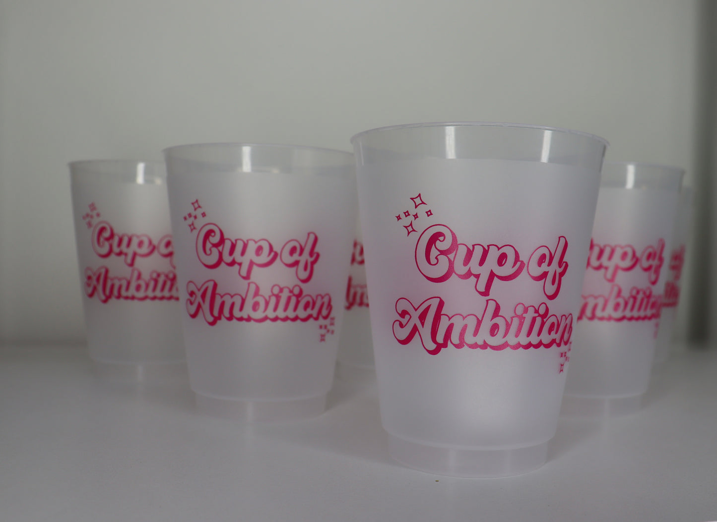 Cup of Ambition Frosted Cups