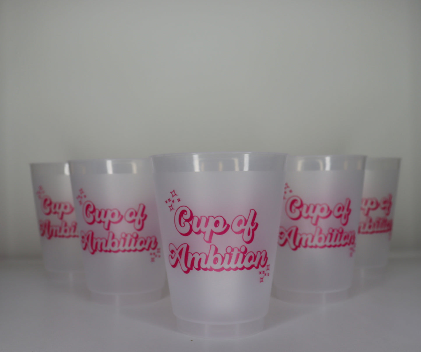 Cup of Ambition Frosted Cups