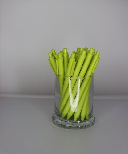 CITRON LIME SOFT-TOUCH JOTTER: VIBRANT FINE-POINT GEL PEN