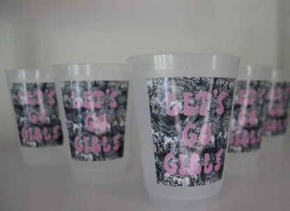 LET’S GO GIRLS DISCO BALL FROSTED CUPS - 16OZ SHATTERPROOF PARTY PACK