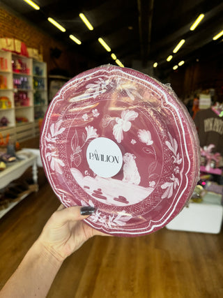 Pavillion Paper Maroon Bulldog Dinner Collegiate Paper Plates - 8 pack