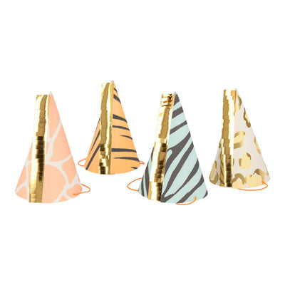 Meri Meri Safari Animal Print Party Hats 8ct