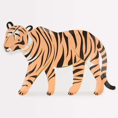 Meri Meri Tiger Plates 8ct