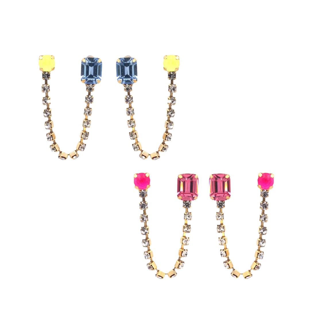 Dalia Double Piercing Earrings- Multiple Color Options