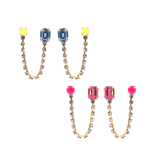 Dalia Double Piercing Earrings- Multiple Color Options