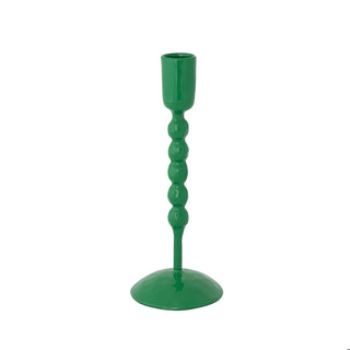 Tall Green Iron Taper Holder