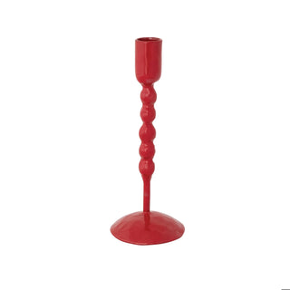 Tall Red Iron Taper Holder