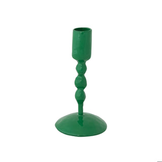 Short Green Iron Taper Holder