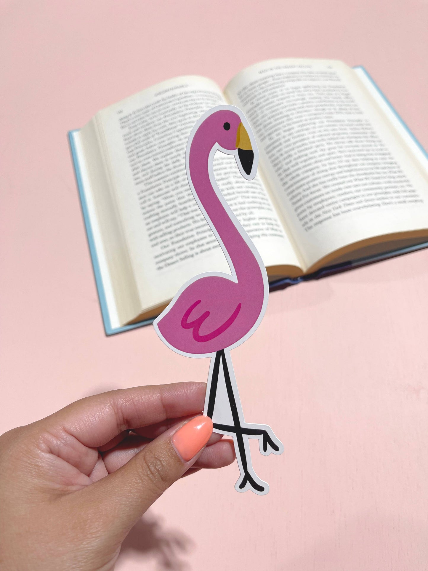 Flamingo Die Cut Bookmark