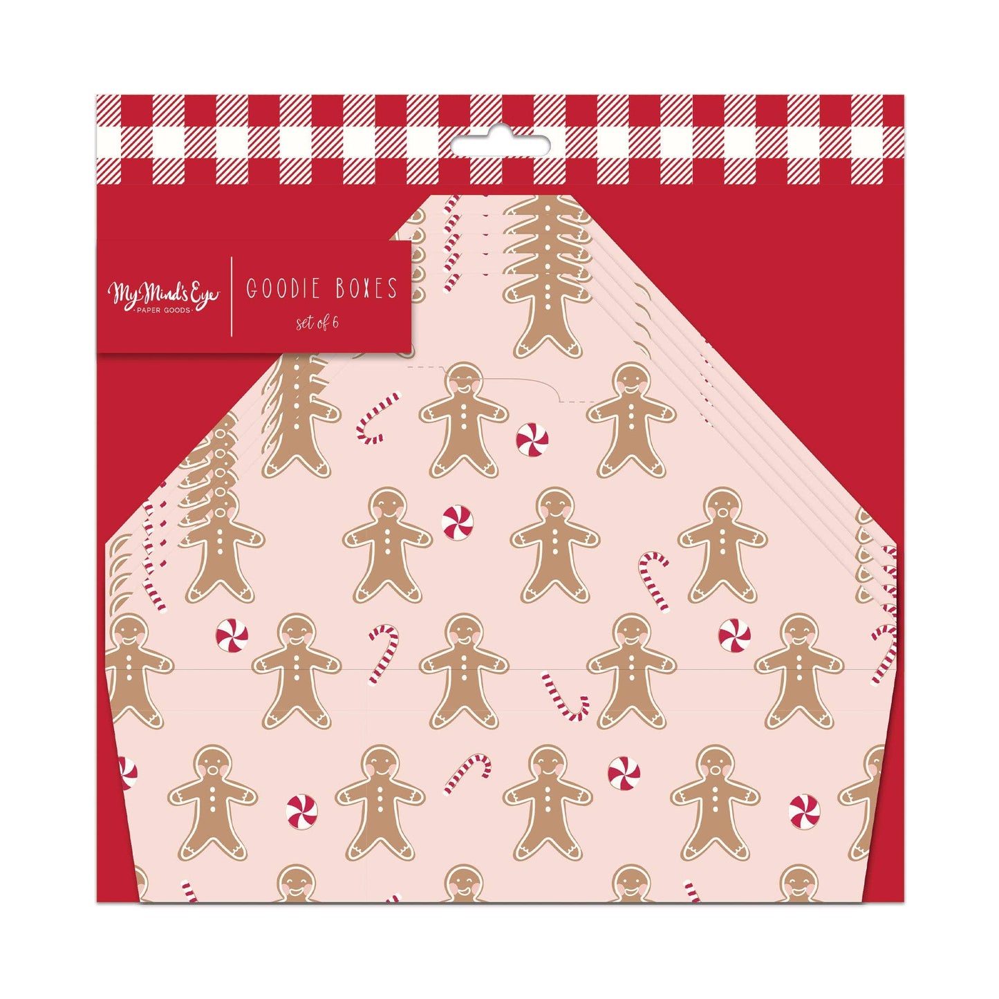 Pink Gingerbread Take Home Box 6ct