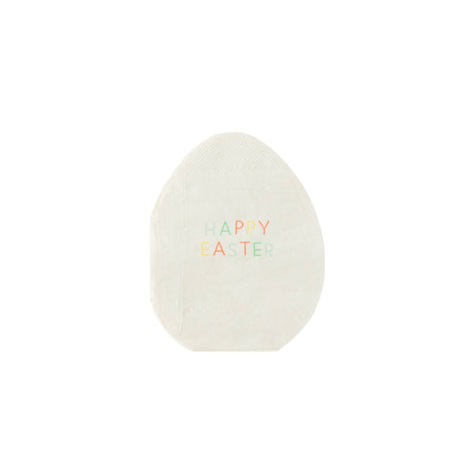 Easter Egg Shaped Napkin 24ct