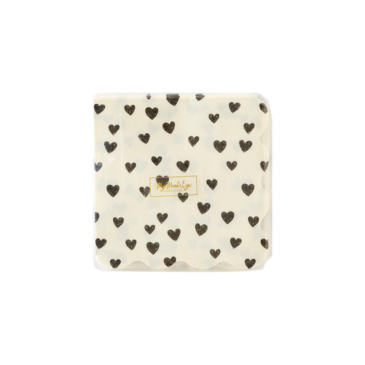 Black Hearts Cocktail Napkin