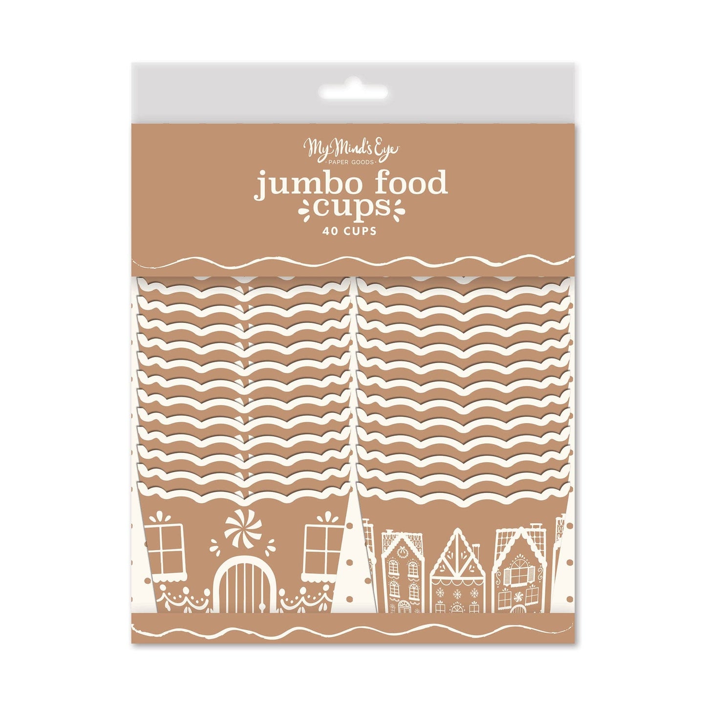 Gingerbread JUMBO Food Cups 40ct