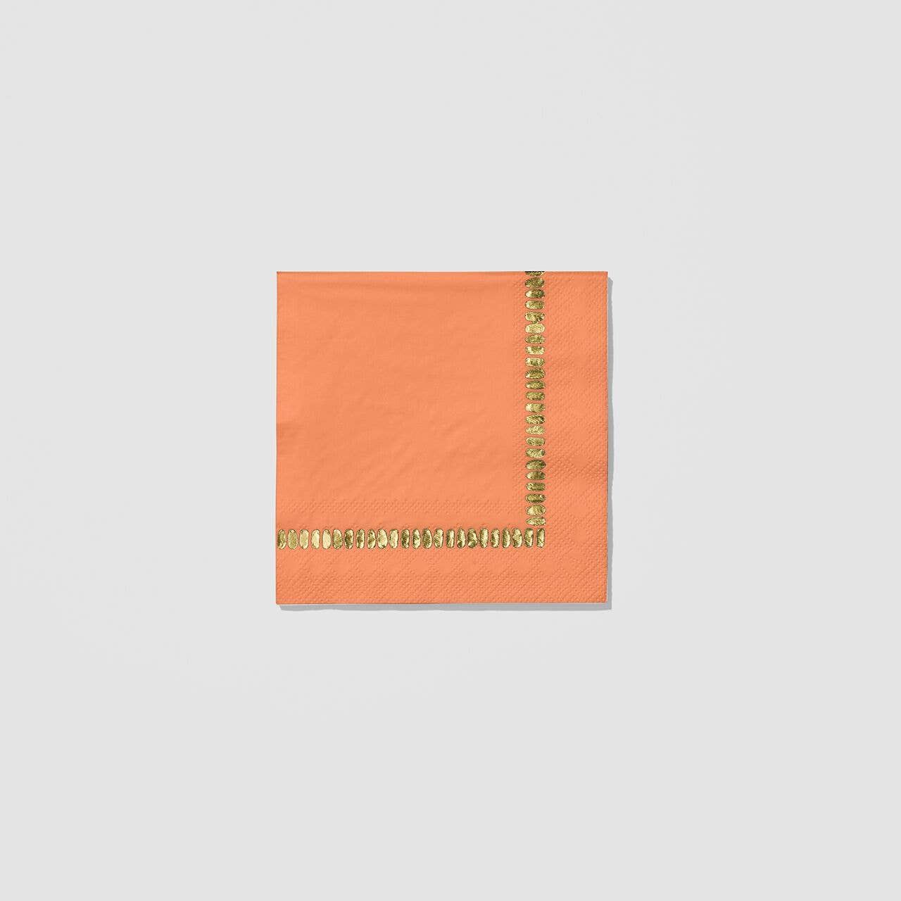 Orange Coral Brushstroke Napkins (25 per Pack)