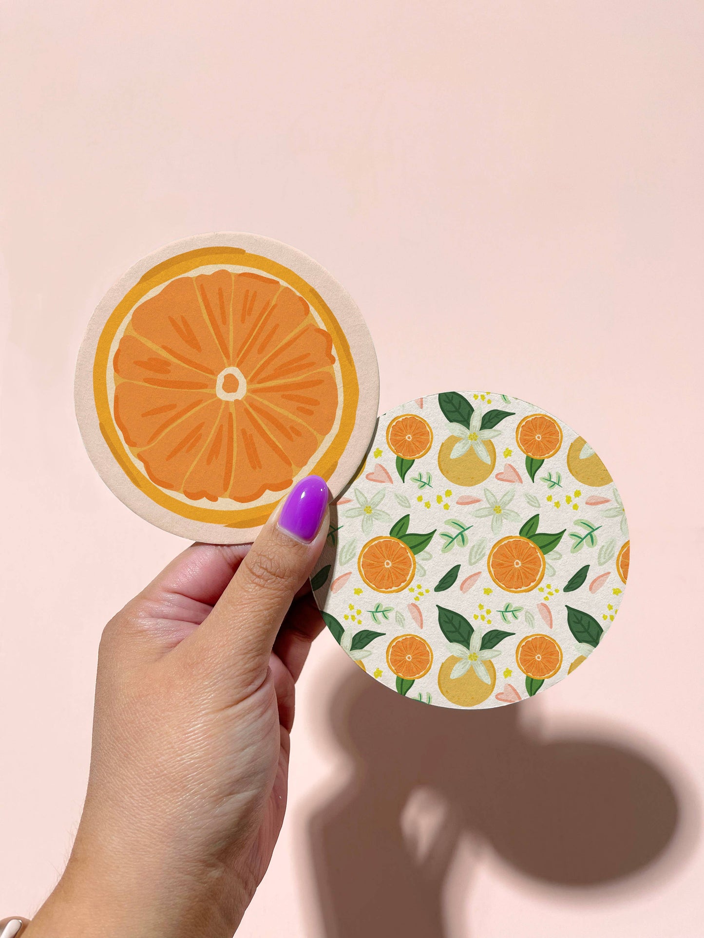 Oranges Double-Sided Coaster Set of 4