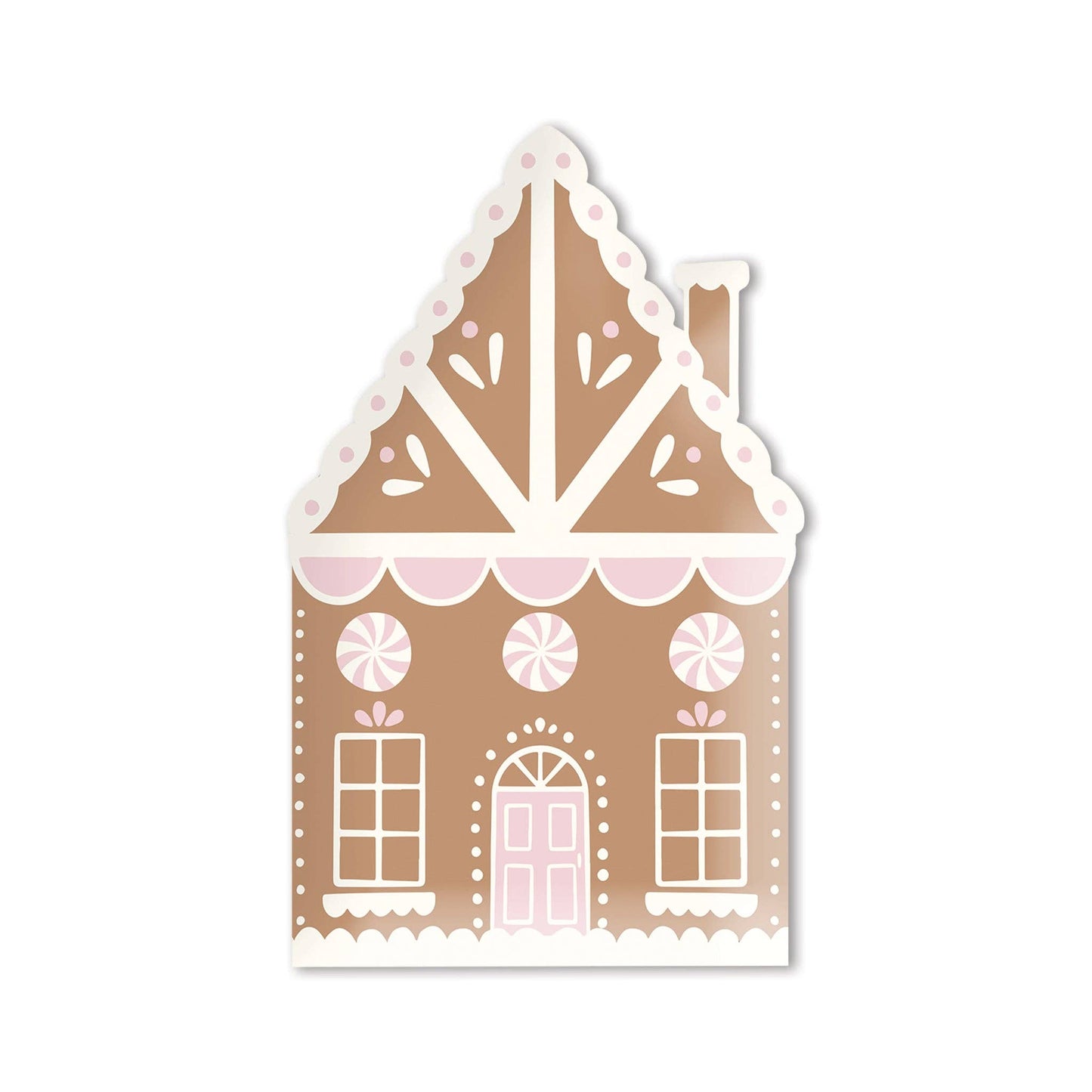 Gingerbread House Paper Plate 8ct